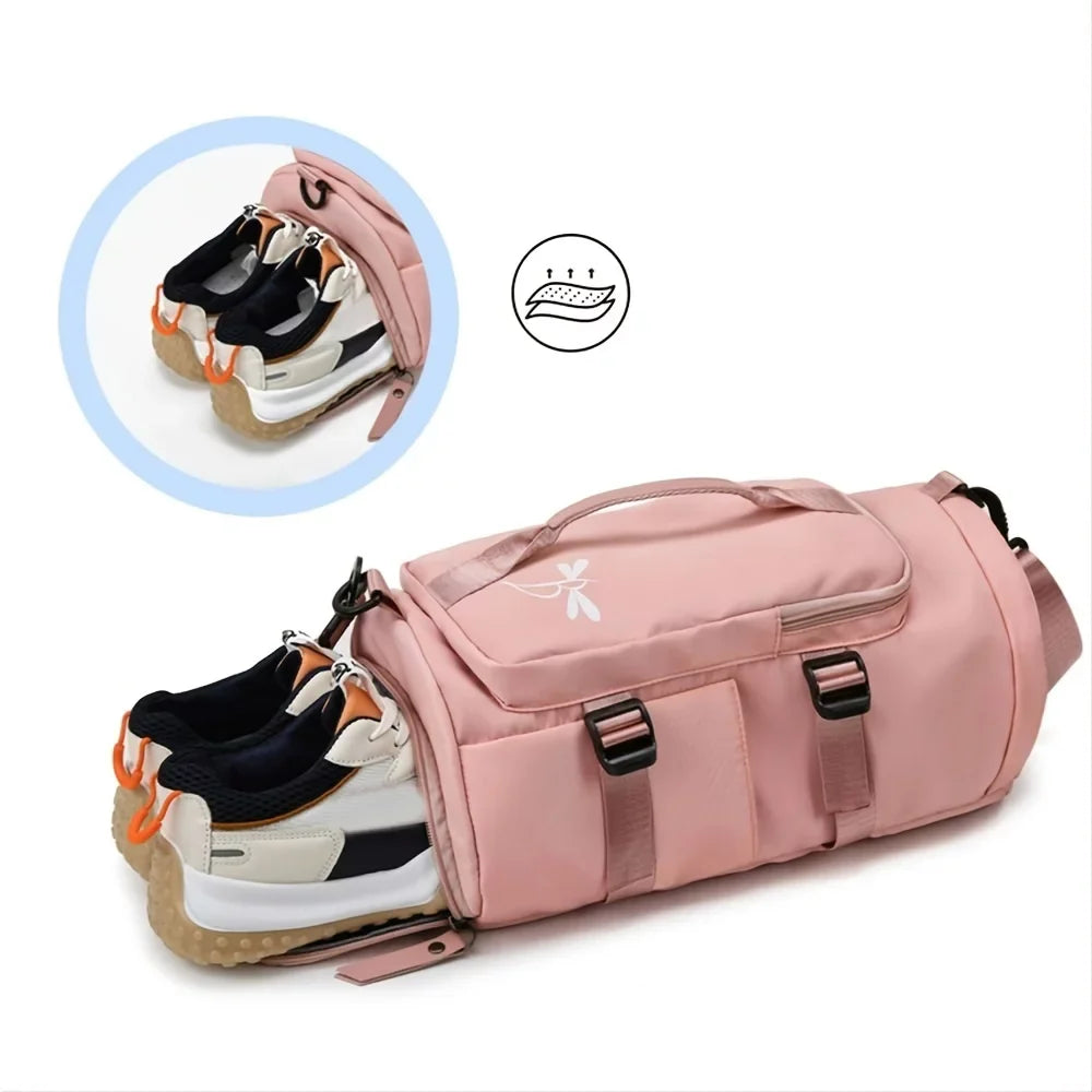 Portable Lightweight Sports Storage Bag, Multi Large-capacity Casual Bag, Shoulder Bag With Shoes Compartment