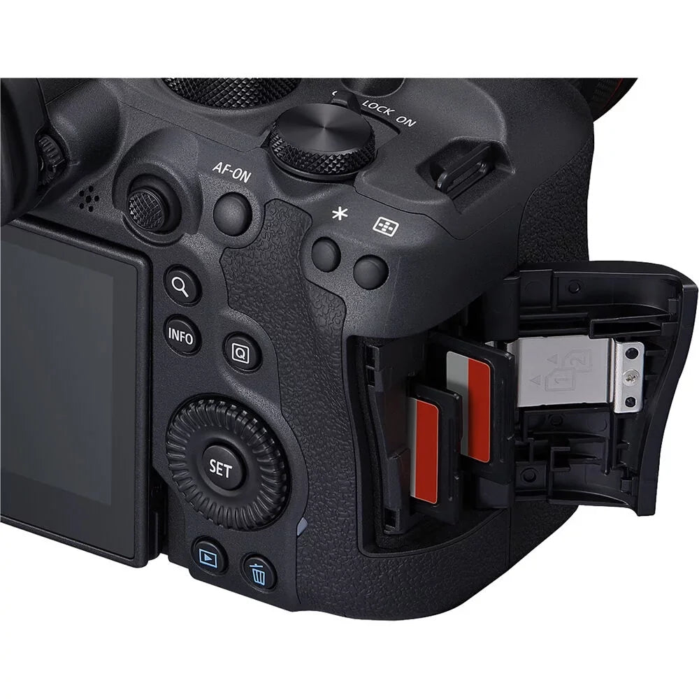 Canon EOS R6 Mark II Mirrorless Camera (5666C002) + Canon RF 24-70mm Lens + 64GB Memory Card + Case + l Photo Software + 2 x LPE6 Battery + External Charger + Card Reader + More