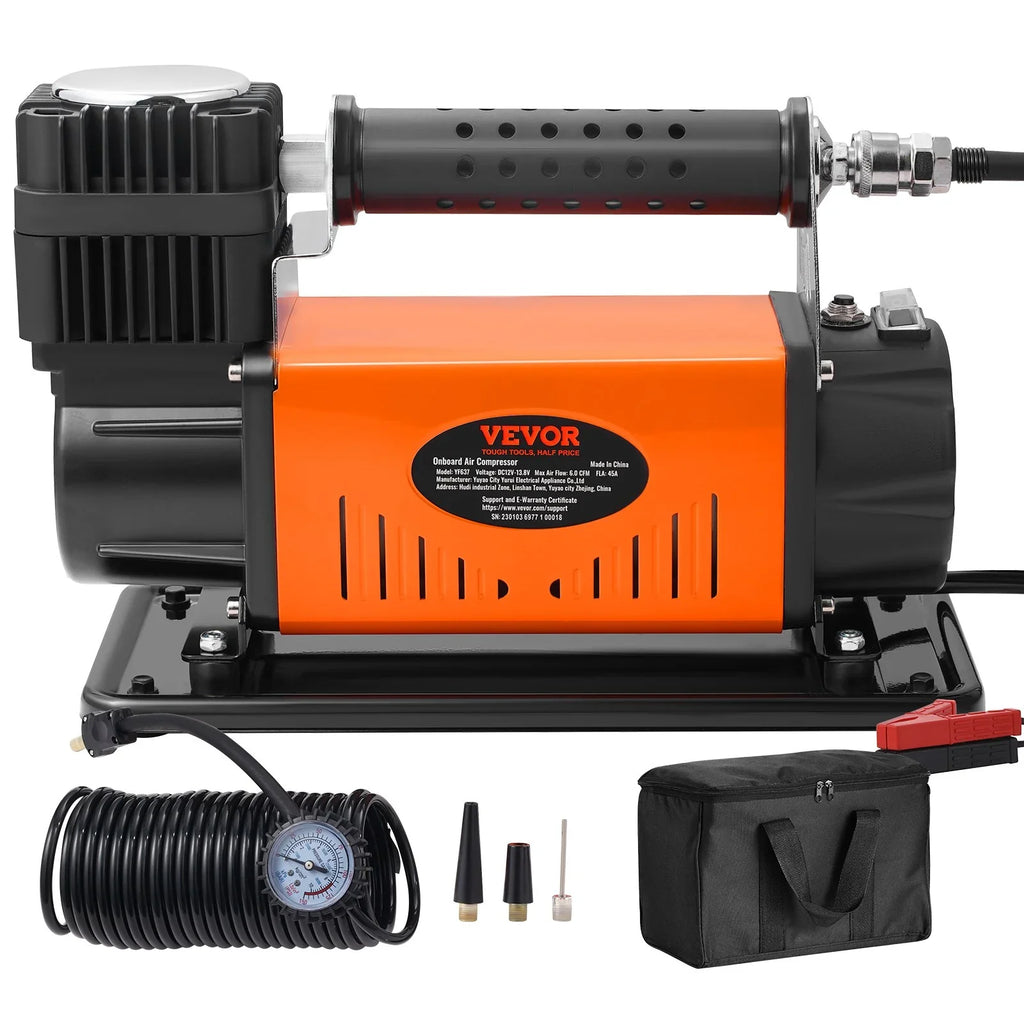 VEVOR On-Board 12V Air Compressor, High Performance Universal, 150PSI 6CFM