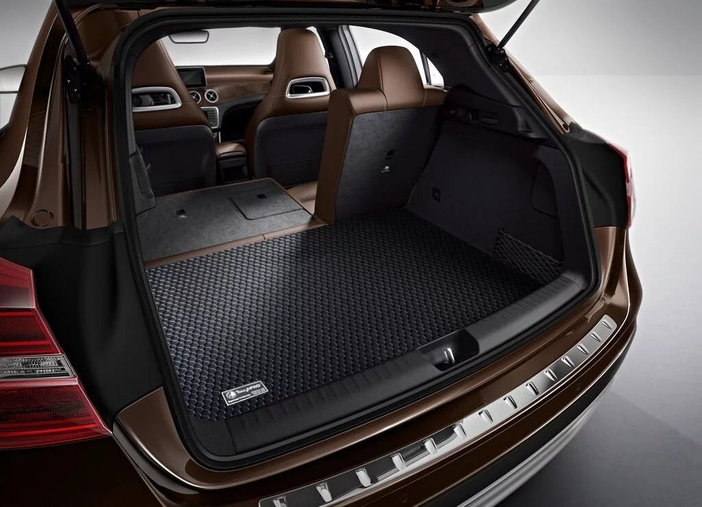 ToughPRO - Trunk Mat Matching with TOYOTA Camry - All Climate Heavy Duty (Made in USA) - Black Rubber - 2017