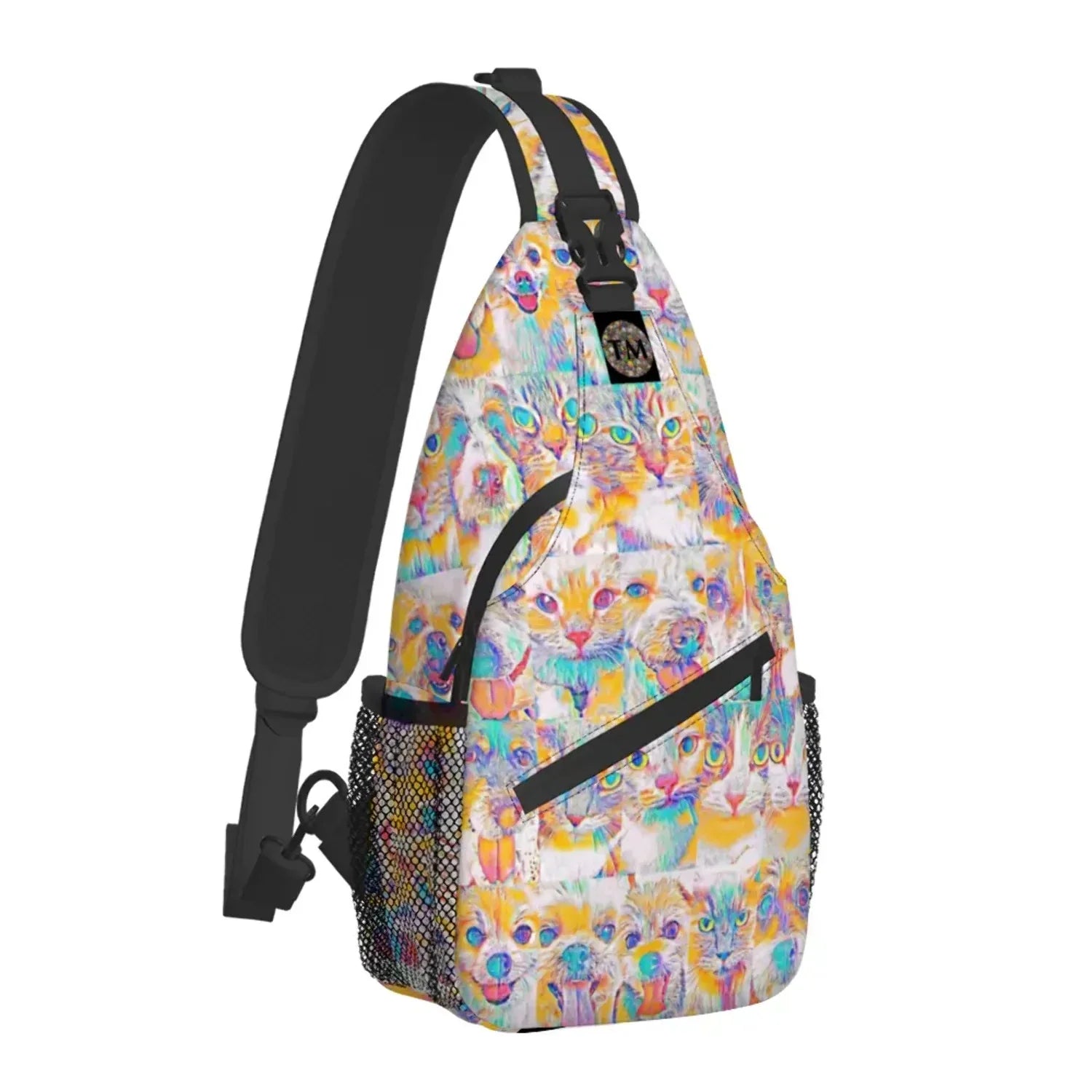Crossbody Bag - Club 99 - (Turquoise/Orange/Cream) - Unisex - All Ages - The Merch by SIMA Visual Arts