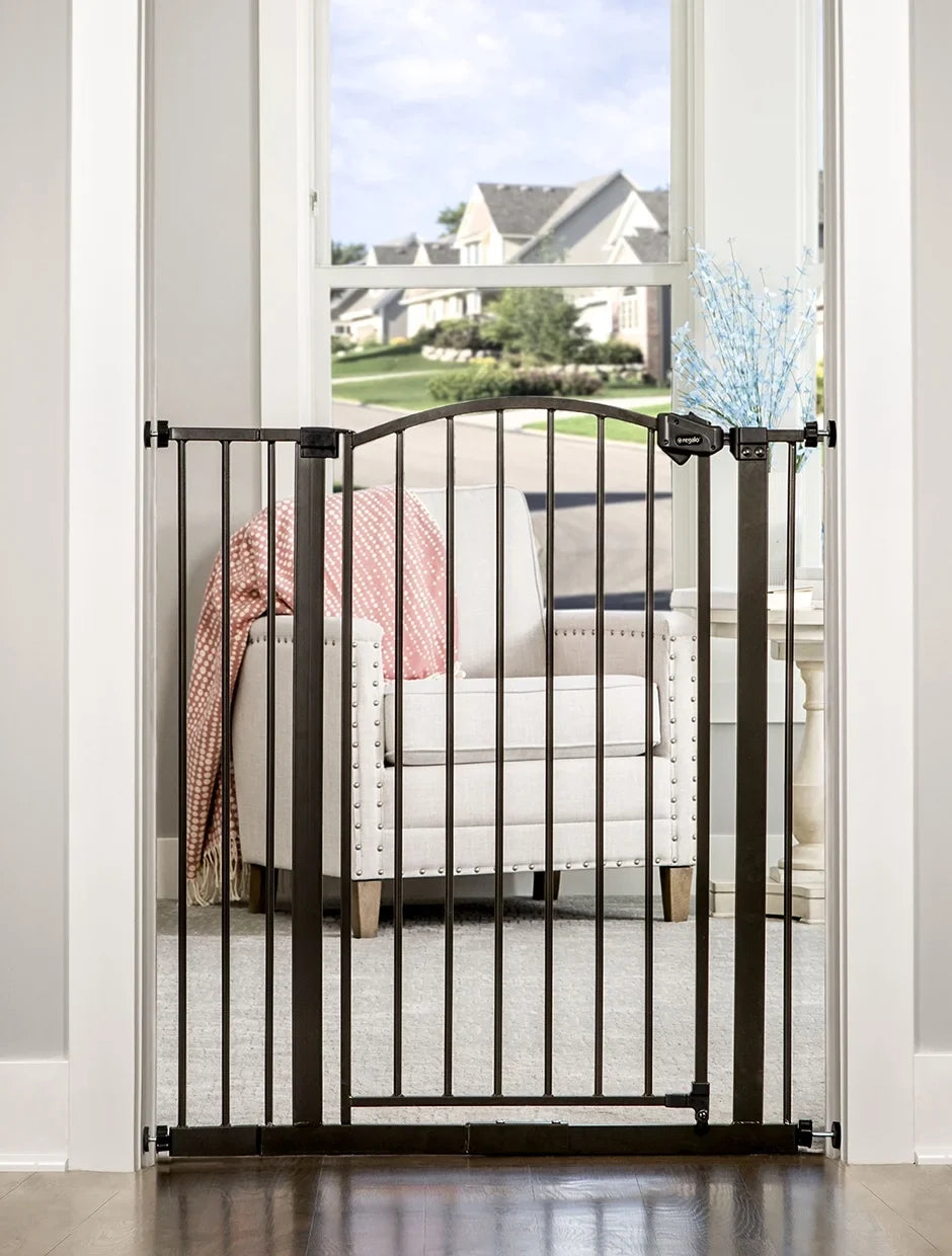 Regalo Extra Tall Bronze Arched Décor Baby Safety Gate, Age Group 6 to 24 Months, Baby Gate