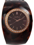 Caravelle New York Women's 44L140 Analog Display Japanese Quartz Brown Watch