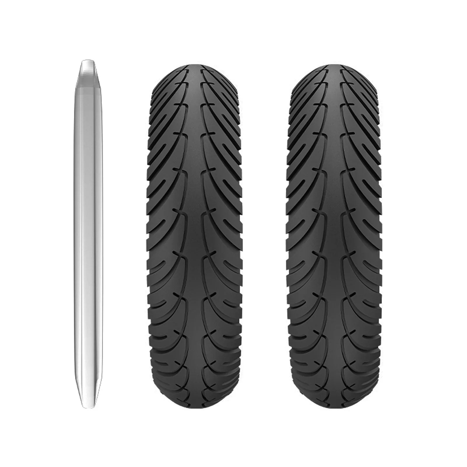 Tomshoo M365 E Tyre 2pcs 8.5 Inch Solid Rubber Tire Set with Mounting Tool for Puncture proof Riding