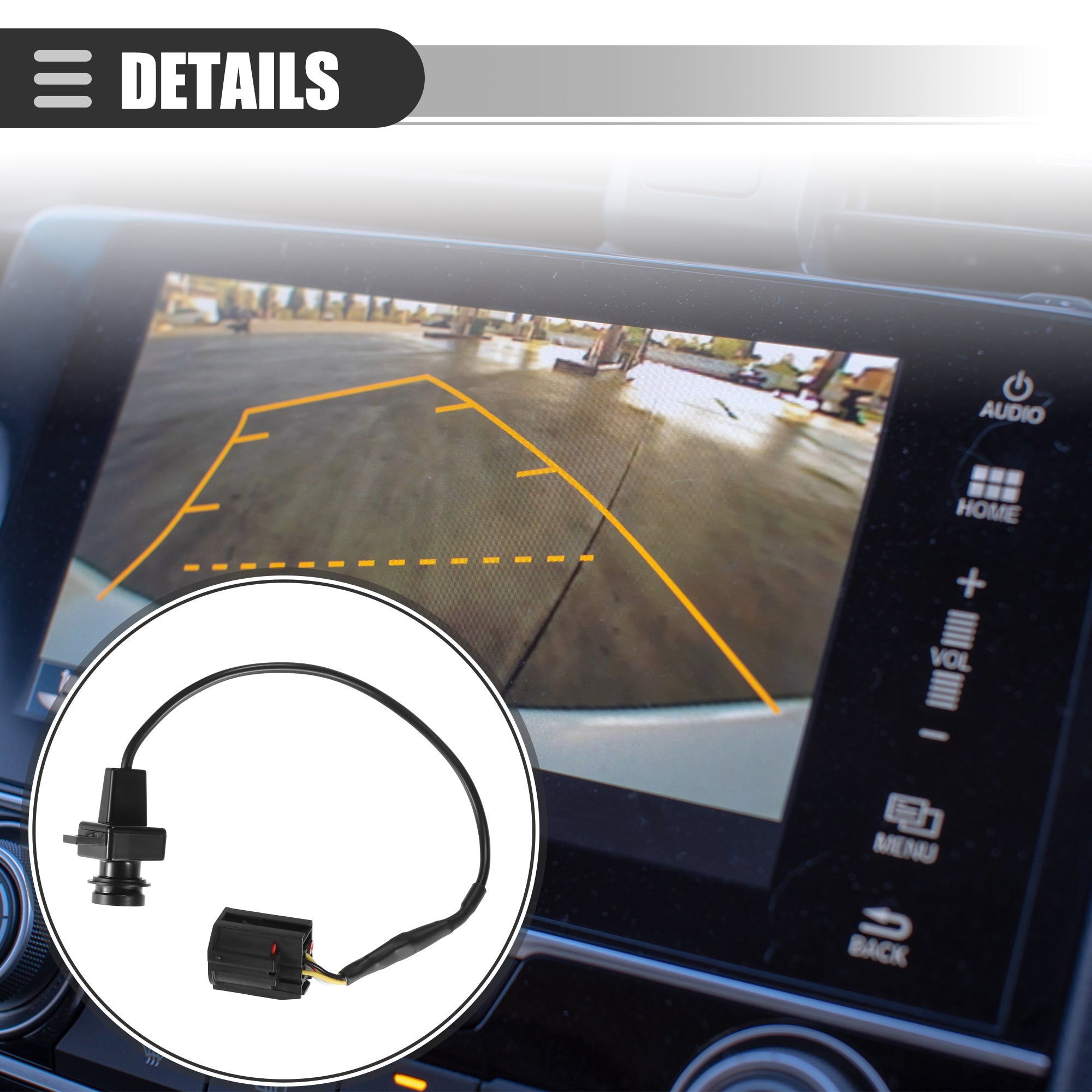 Unique Bargains Rear View Parking Assist Camera for Dodge 1500 2010 Plastic Glass Black