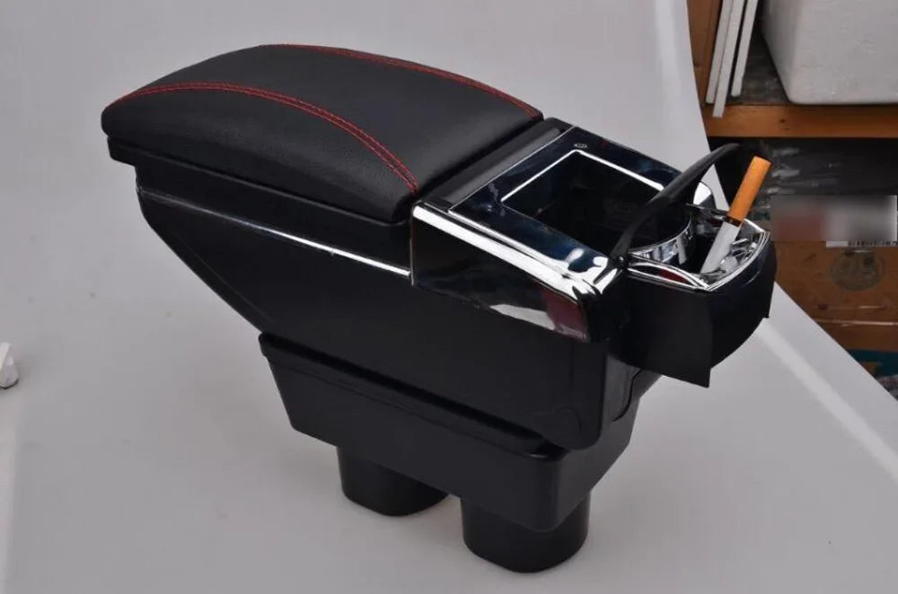 Nissan Storage Box Armrest Can Rotate For Nissan Versa 07-11 Armrest Center Console Storage Box Arm Rest Cup Holder US
