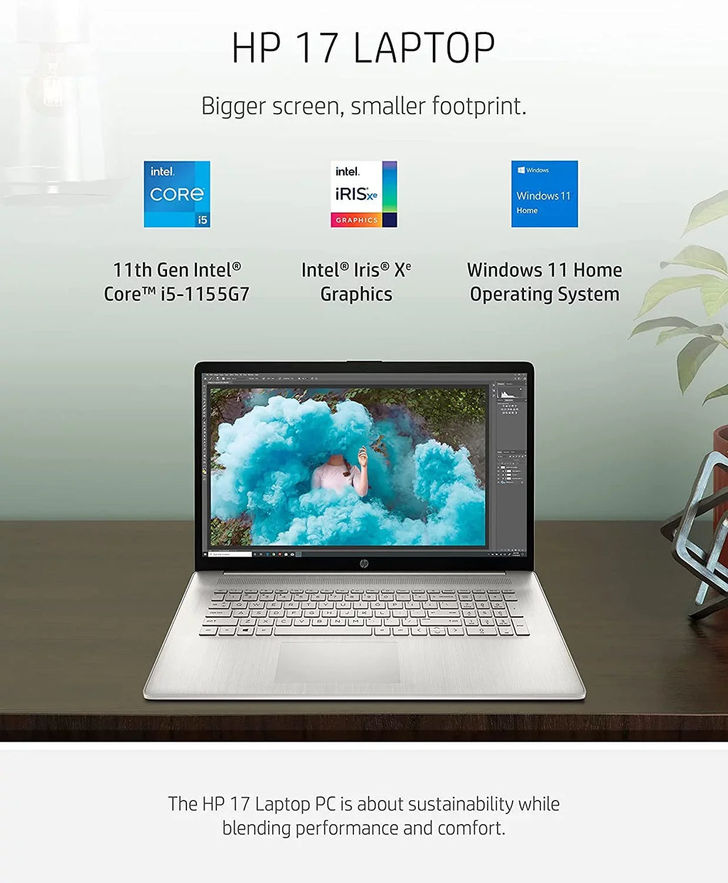 HP Pavilion 17.3-inch IPS FHD Laptop (2022 Model), i5-1155G7 (Beats i7-1165G7), Iris Xe Graphics, 12GB RAM, 512GB PCIe SSD, Backlit Keyboard, Long Battery Life, Webcam, Win11
