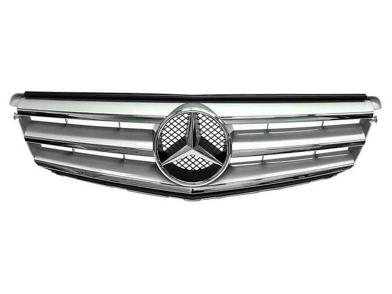 Front Center Grille - Matching with 2008 - 2014 Mercedes-Benz C300 2009 2010 2011 2012 2013