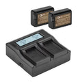 2 Pack NP-FW50 Battery and Dual Smart Charger Kit