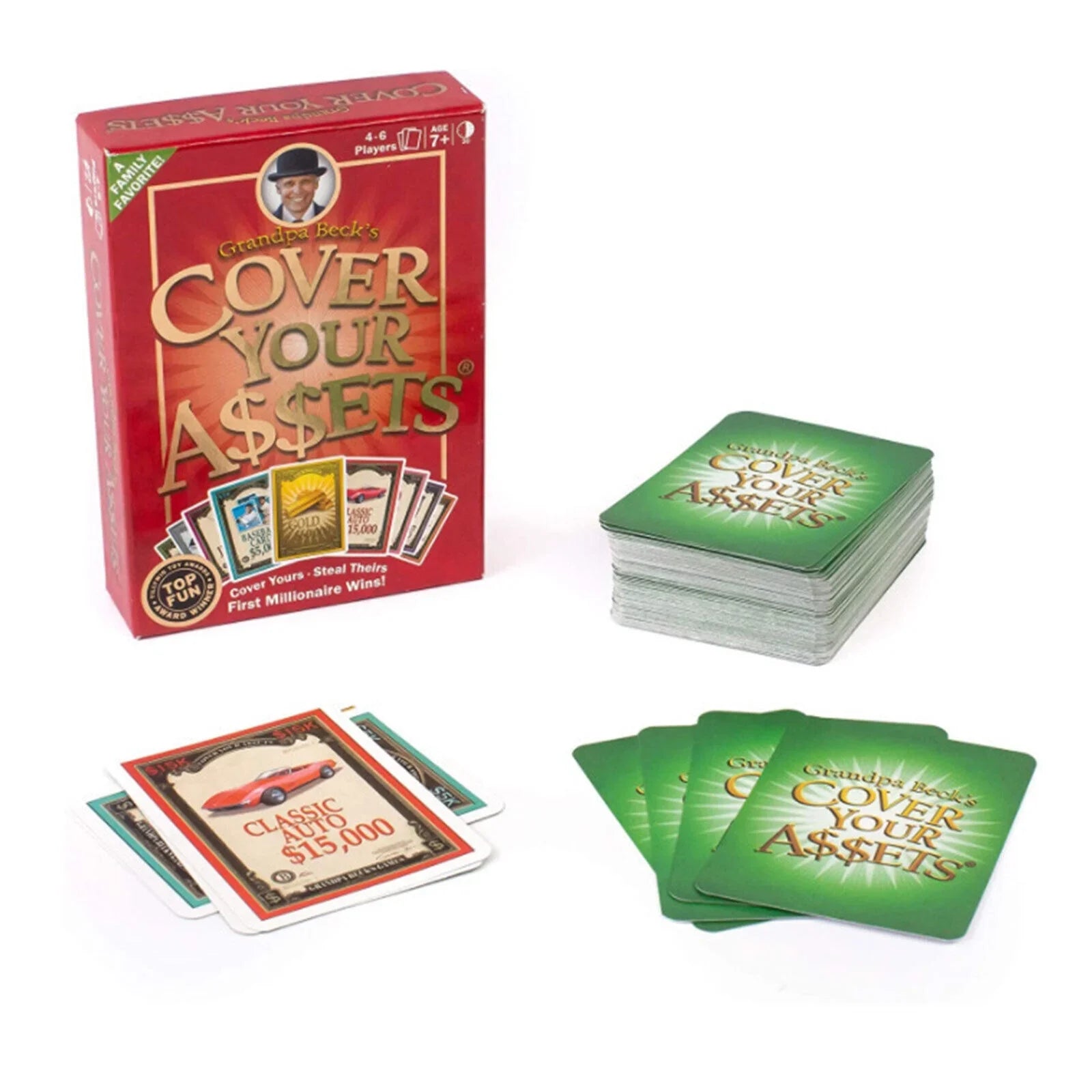 Grandpa Becks Wrap Your Assets Card Game Fun Family-Friendly Set Collecting Toy