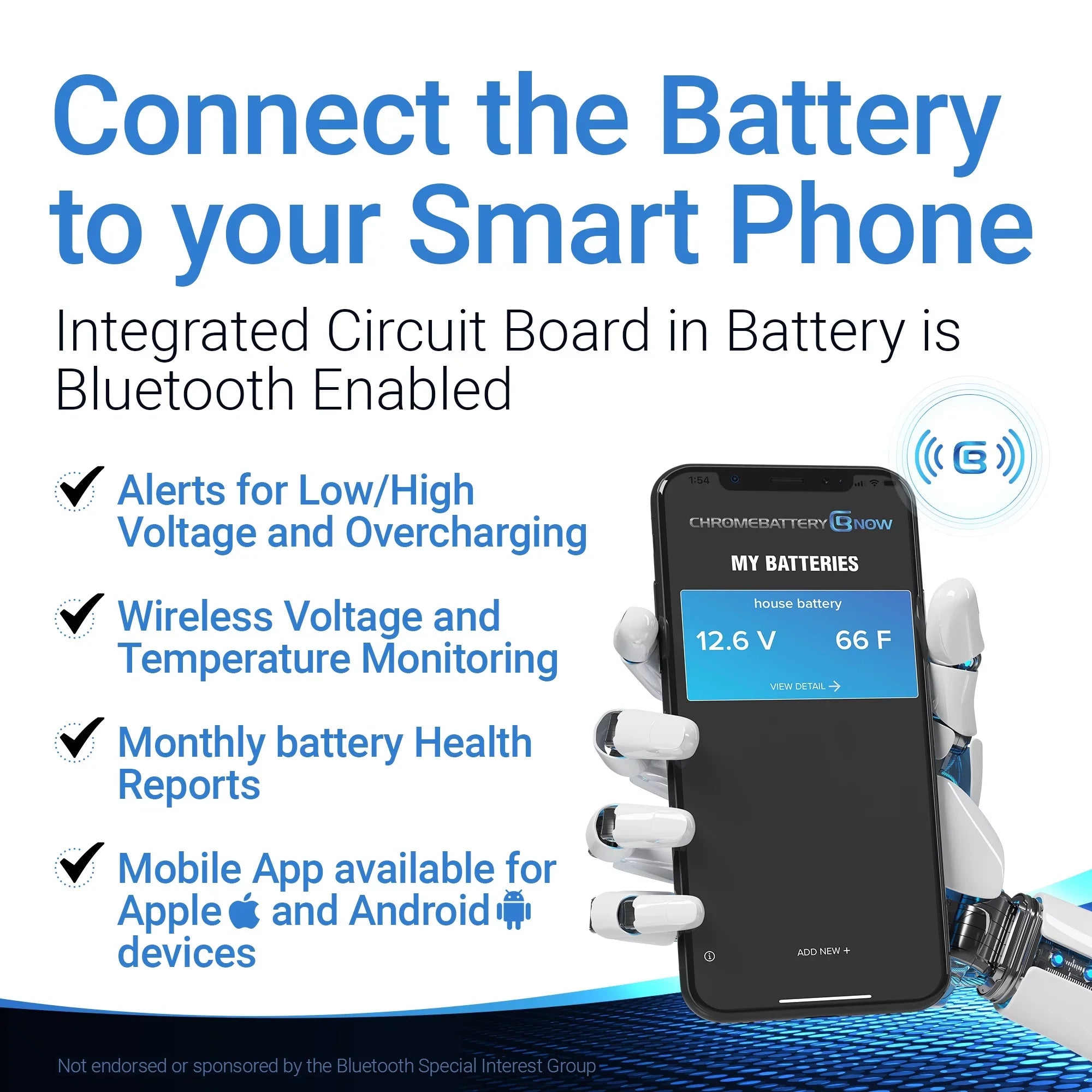 Chrome Battery Now Ytx20l-bs (20l-bs 12 Volt,18 Ah, 270 Cca) ligent Wireless Smartphone Connectivity AGM Battery for Personal Watercraft - Brp (sea-doo) 1500 All Models Years (1988 - 1993)