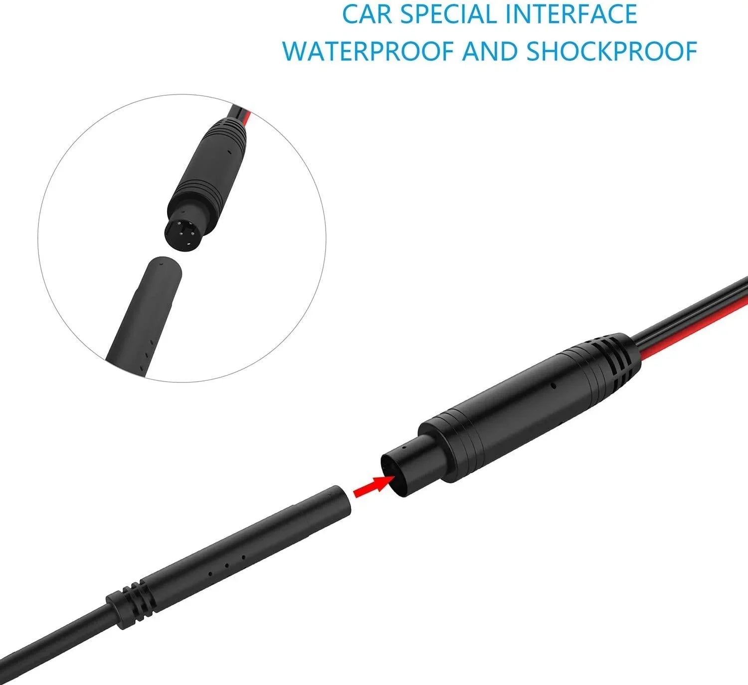 CAM123 Backup Camera Frame License Plate HD Night Vision Rear View 170° Angle Waterproof Matching with Jensen Car Radio CAR110W CAR710 CAR710X CAR8000 CAR910W CAR910X CDR7011 CM901MIR CMR2720