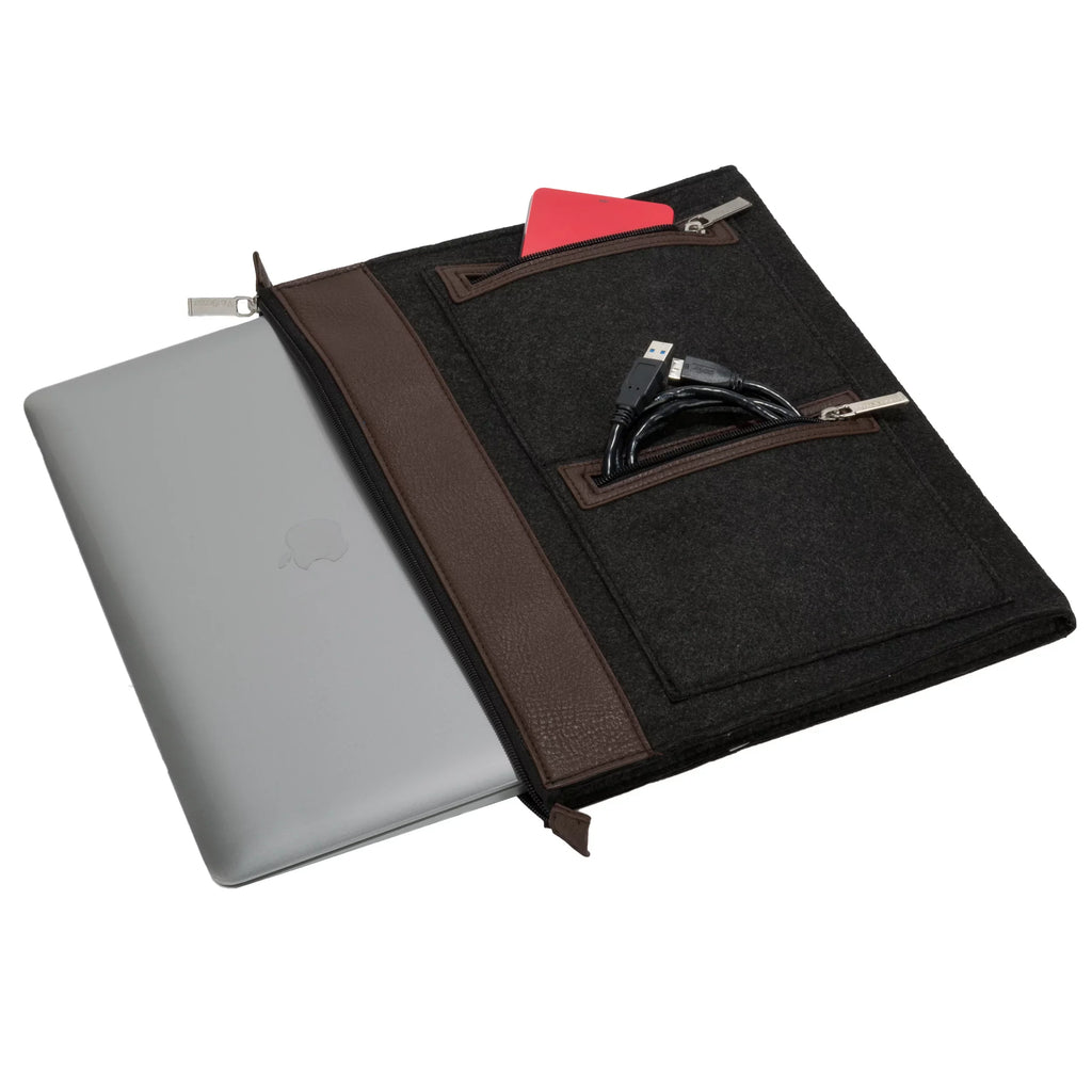 VANGODDY Exo Trim Protective Wool Felt Laptop Sleeve for APPLE, ACER, ASUS, DELL, LENOVO