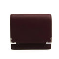 Pre-Owned Cartier Cabochon L3000570 Unisex Calfskin Coin Purse/coin Case Bordeaux (Good)