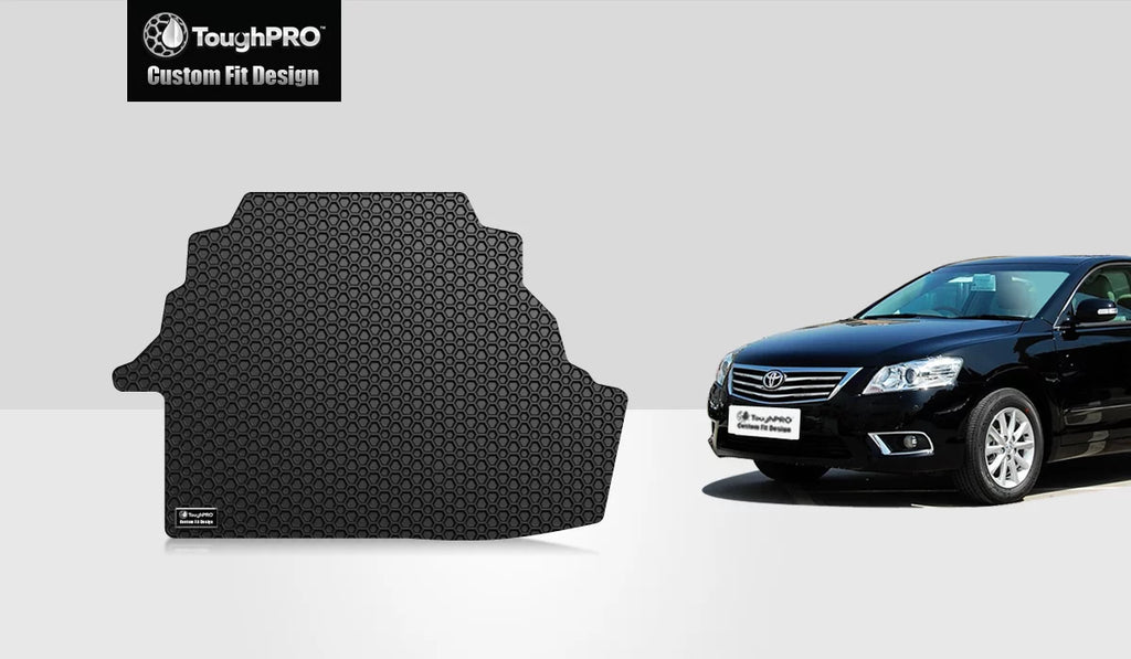 ToughPRO - Trunk Mat Fitting with TOYOTA Camry - All Condition Heavy Duty (Made in USA) - Black Rubber - 2011
