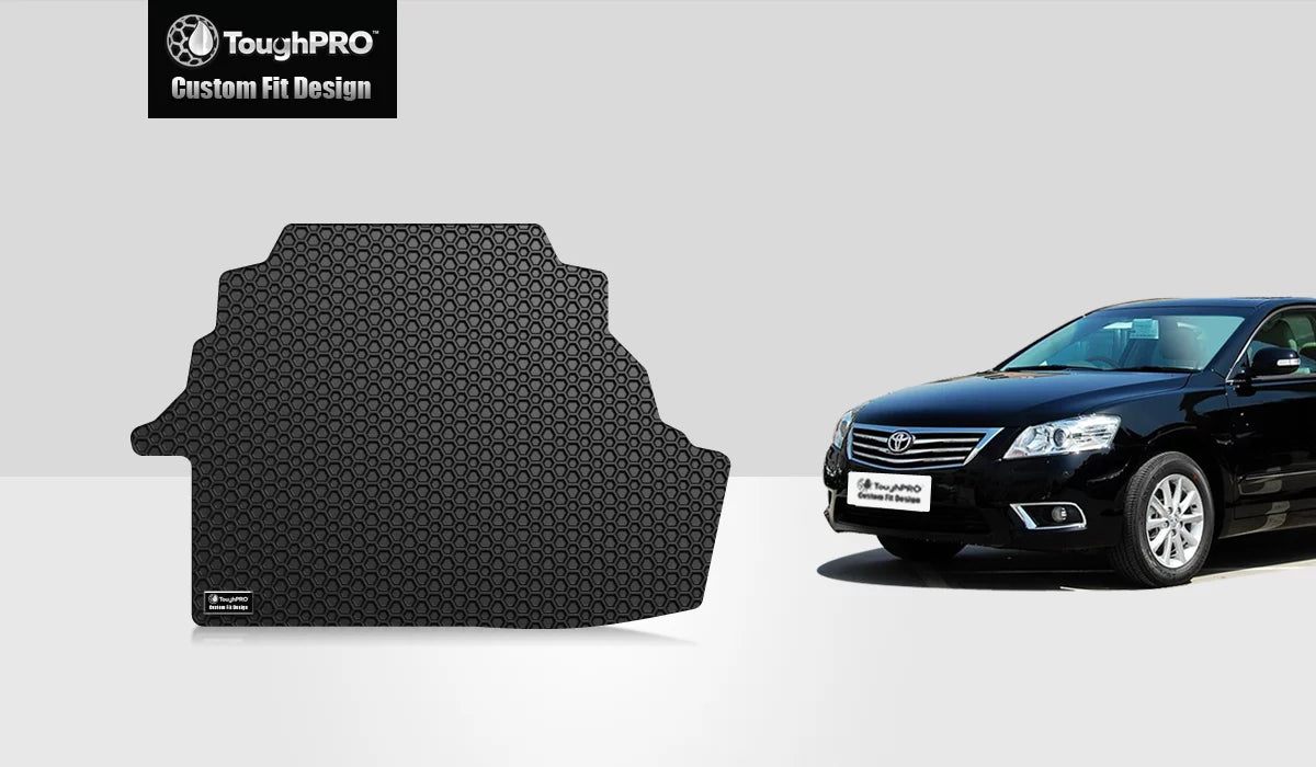ToughPRO - Trunk Mat Fitting with TOYOTA Camry - All Condition Heavy Duty (Made in USA) - Black Rubber - 2011