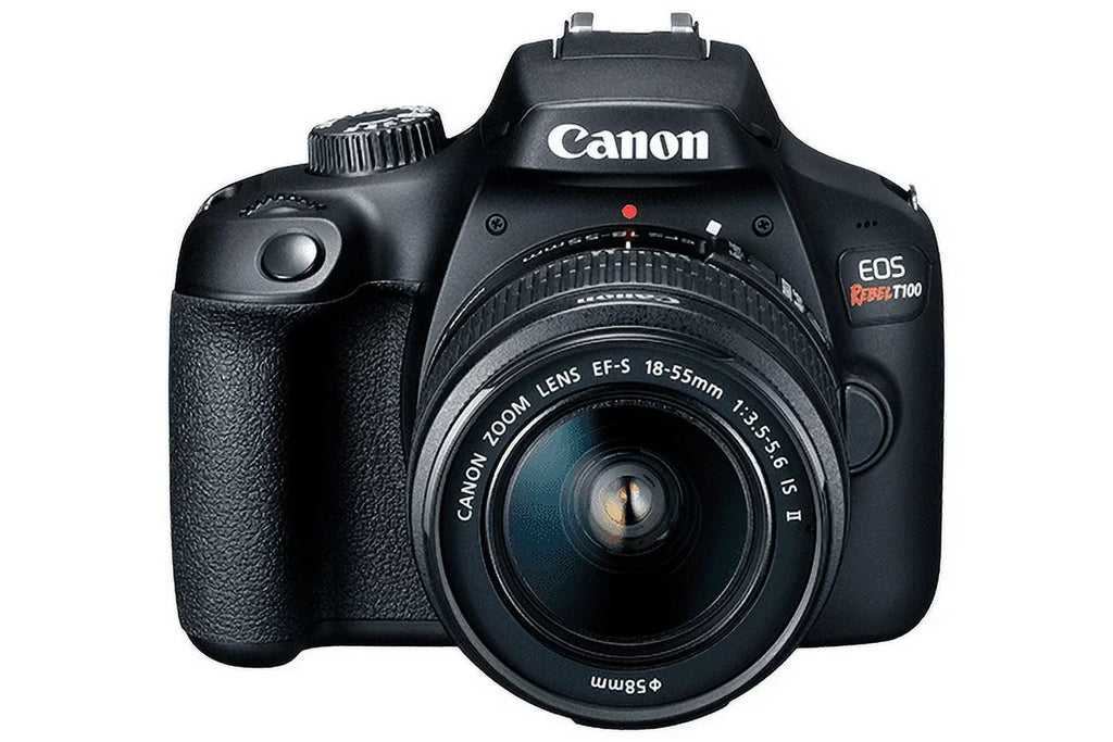 Canon EOS Rebel T100 / 4000D DSLR Camera with 18-55mm Lens + 64GB Card + More
