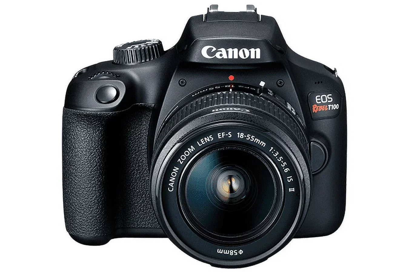 Canon EOS Rebel T100 / 4000D DSLR Camera with 18-55mm Lens + 64GB Card + More