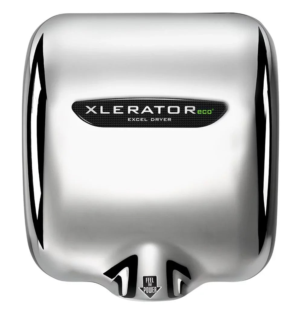 Excel Dryer XL-CV-ECO Hand Dryer XLERATOR XL-C-ECO Automatic, Surface-Mounted, Cast Wrap Chrome Plated, 208-277V Standard Nozzle