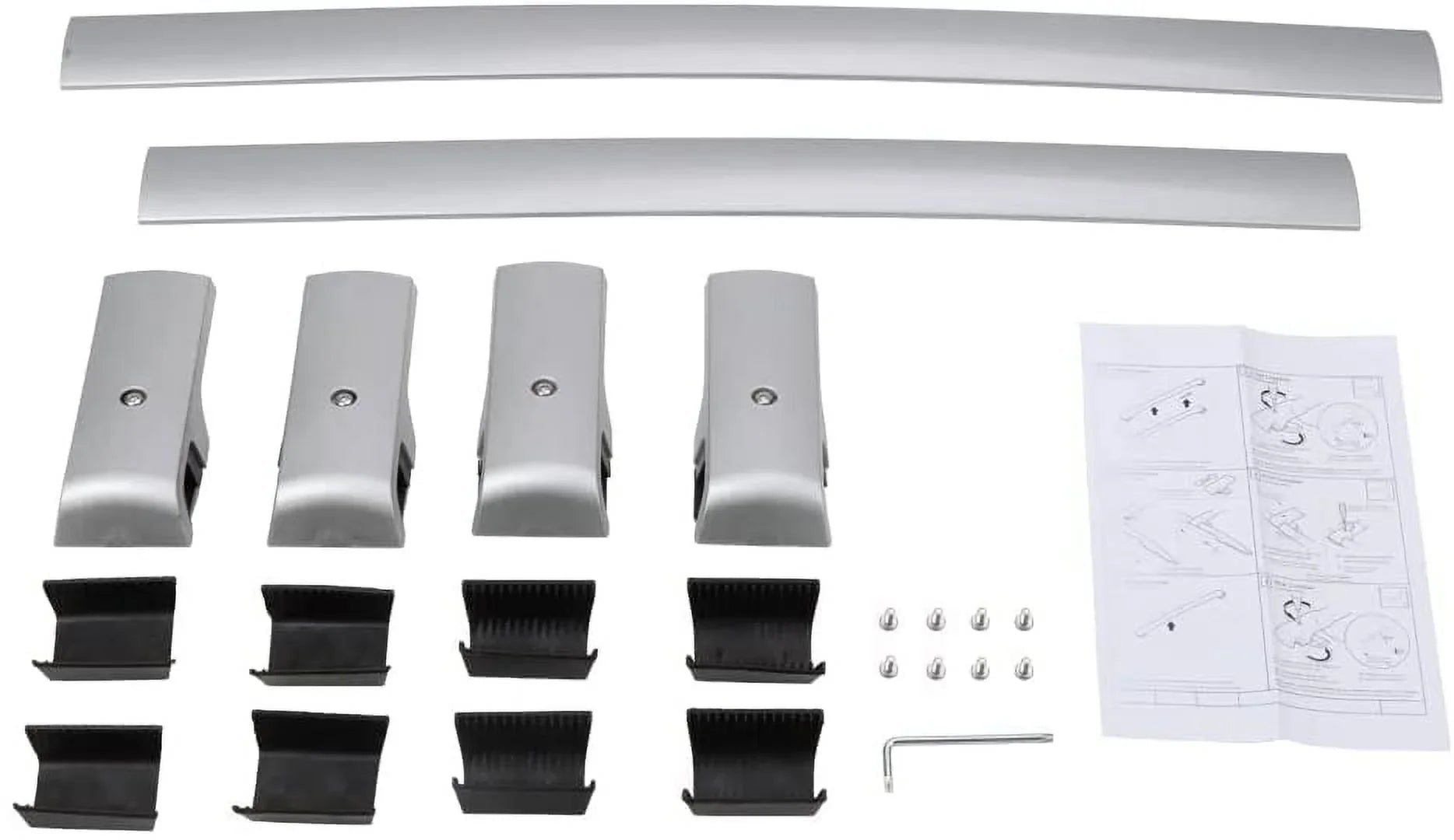 NIXFACE Roof Rack Cross Bars for Subaru XV Crosstrek 13-22 Luggage Rack with Side Rails