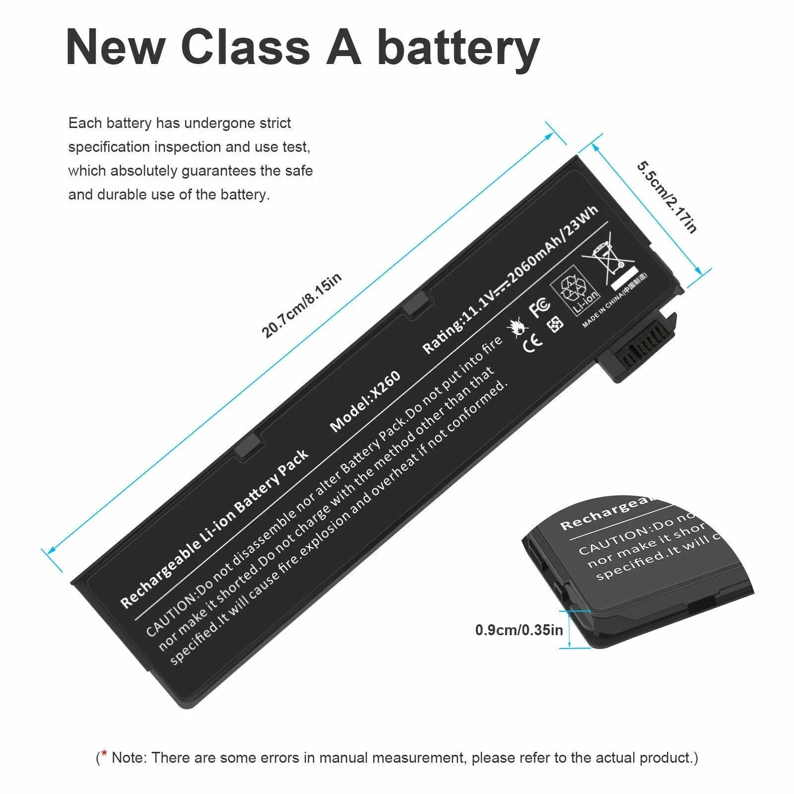 24Wh New Battery For Lenovo ThinkPad 45N1124 / 45N1125 L450 L460 T440 T450 T460 T460p T470p T550