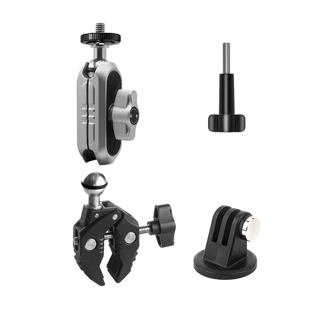 ammoon AKASO DJI Fitting Camera Mounts Clamp Mount Handlebar Adapter Mount
