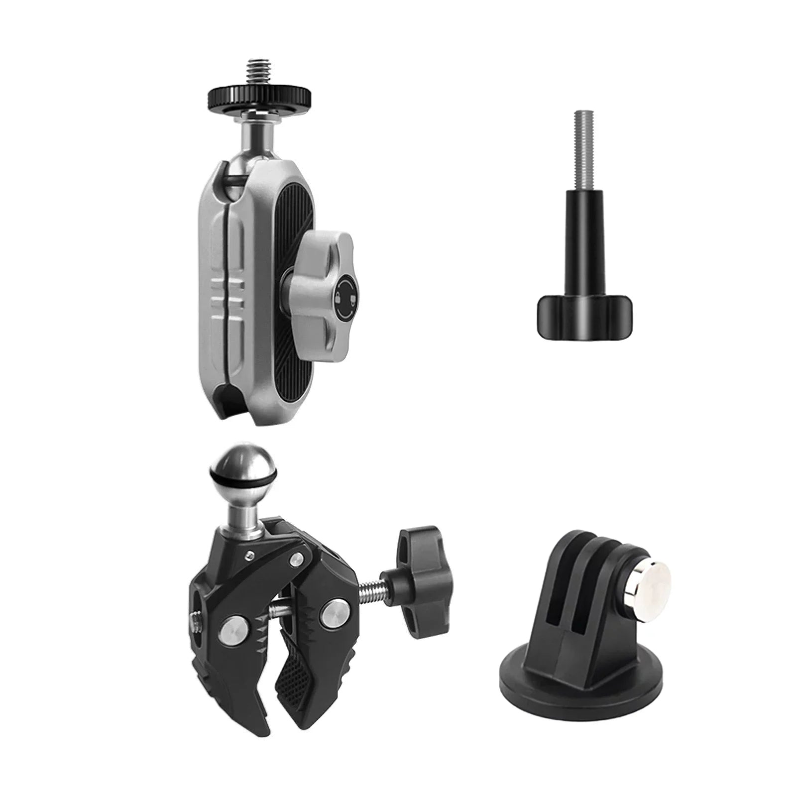 ammoon AKASO DJI Fitting Camera Mounts Clamp Mount Handlebar Adapter Mount