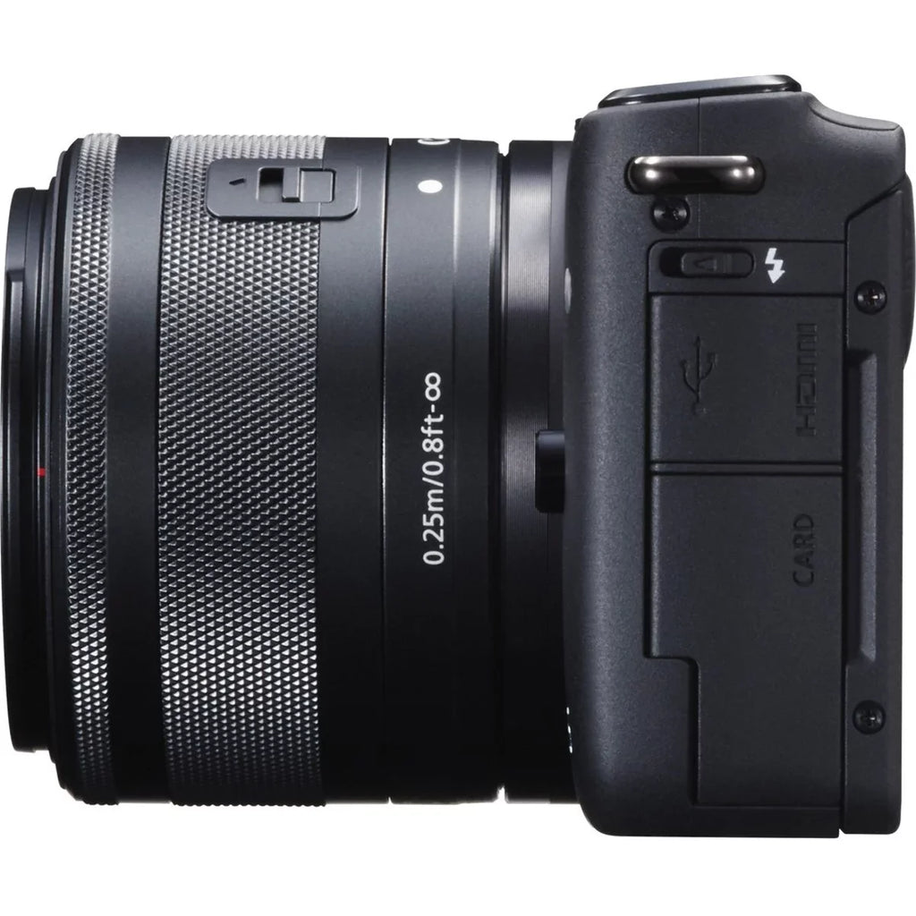 Canon EOS M10 18 Megapixel Mirrorless Camera with Lens, 0.59", 1.77", Black