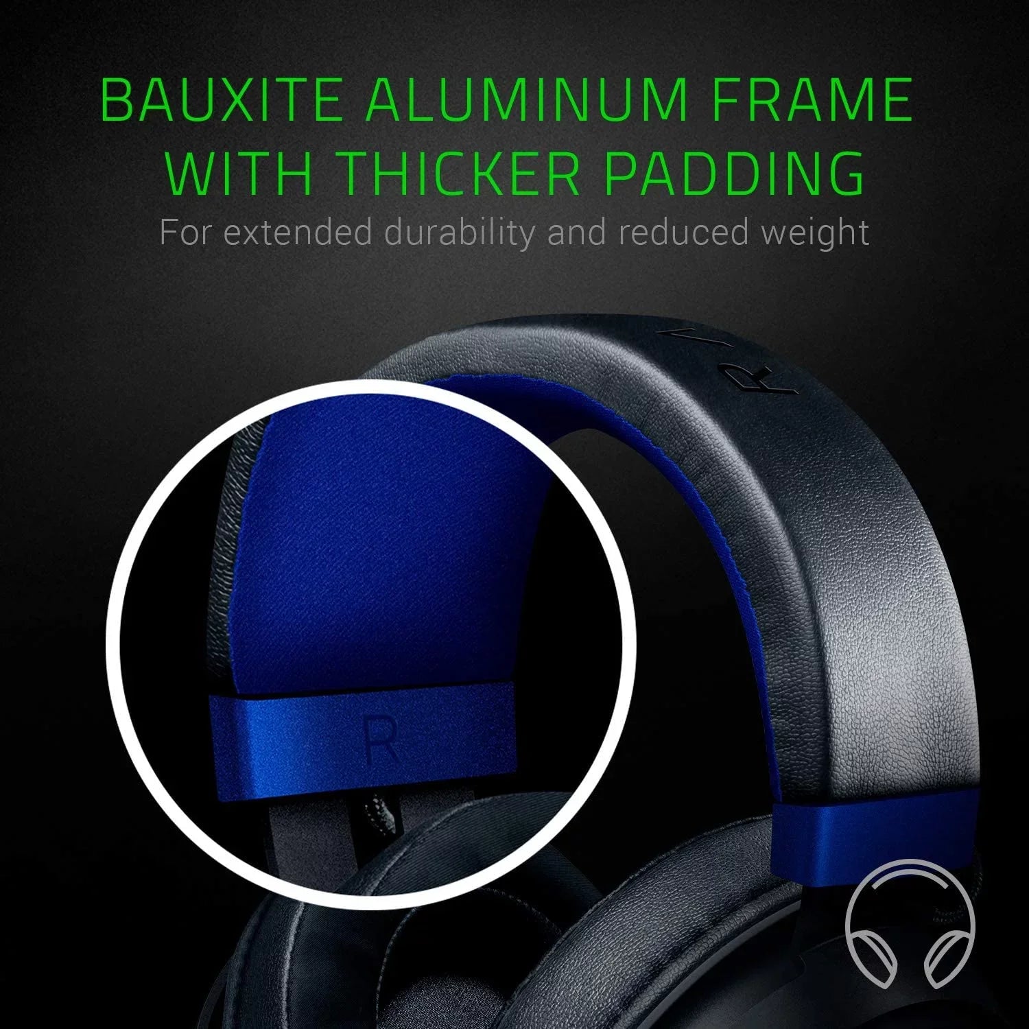 used Razer Kraken Gaming Headset: Lightweight Aluminum Frame, Retractable Noise Isolating Microphone, for PC, PS4, PS5, Switch, Xbox One, Xbox Series X & S, Mobile, 3.5 mm Audio Jack