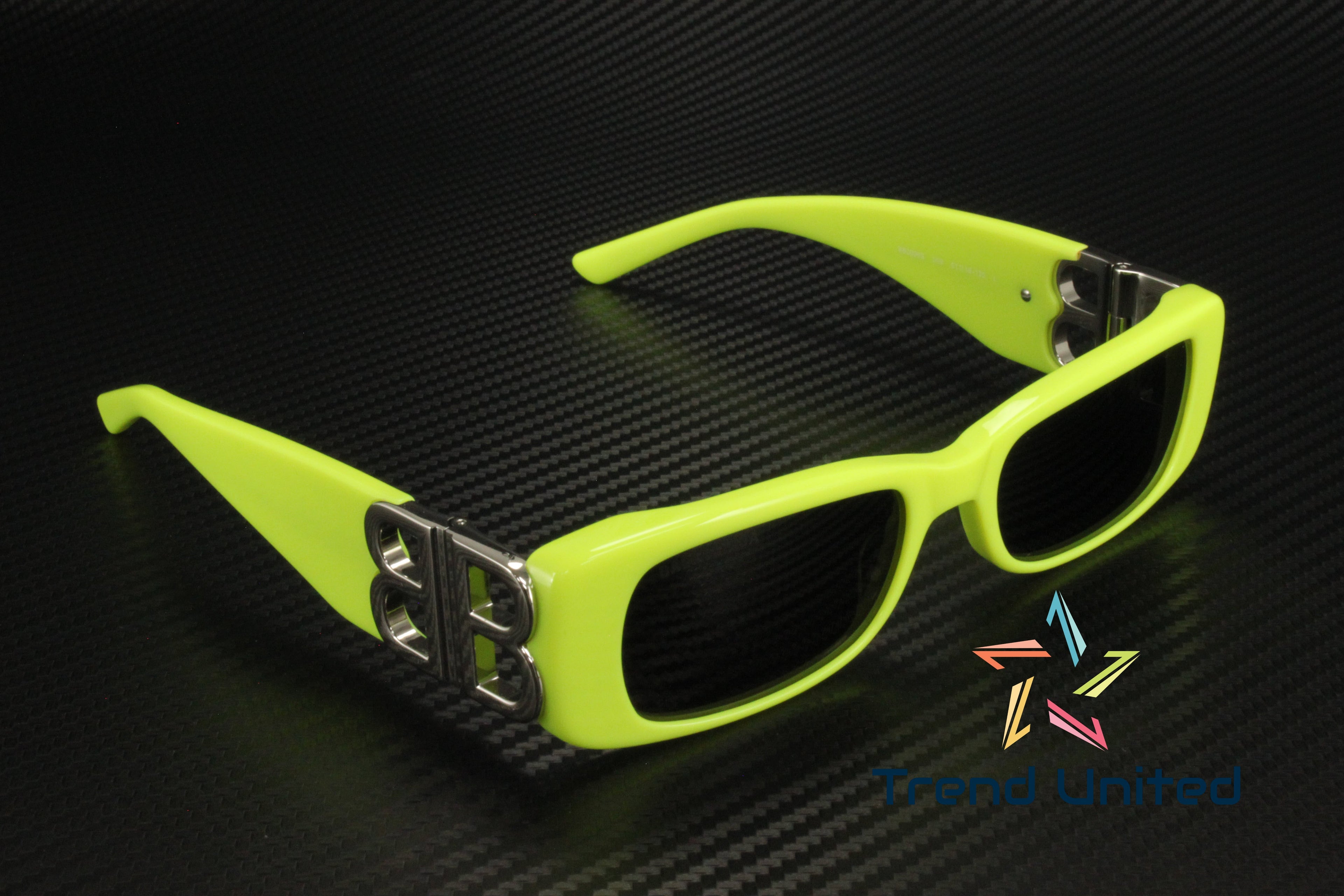Balenciaga Grey Rectangular Ladies Sunglasses BB0096S 008 51