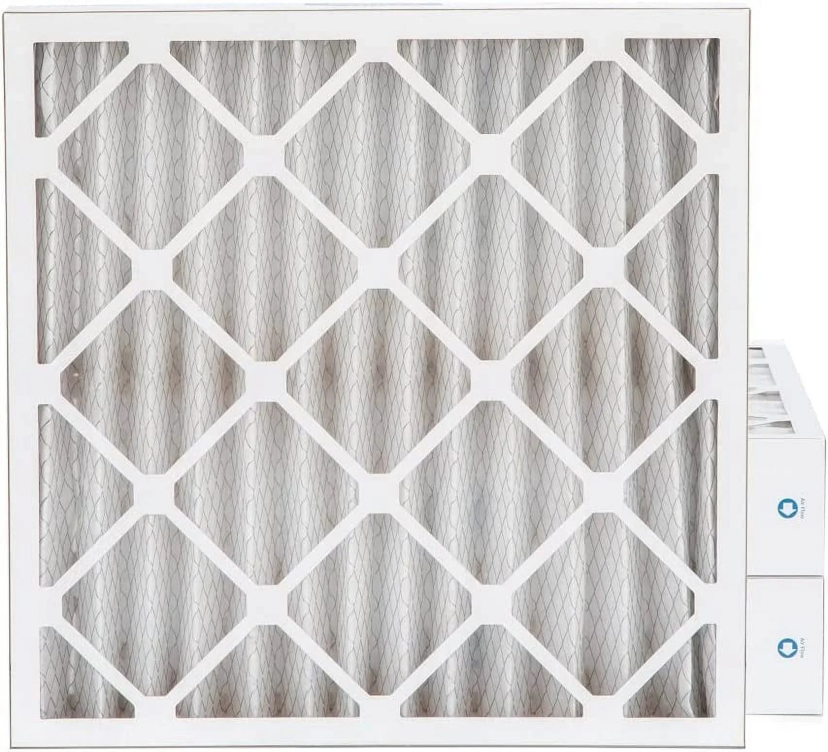 10X10x1 MERV 11, MPR 1000 Pleated Furne 1'' Air Filters By Pamlico. 6 Pk. Ext Size: 9-1/2 X 9-1/2 X 3/4