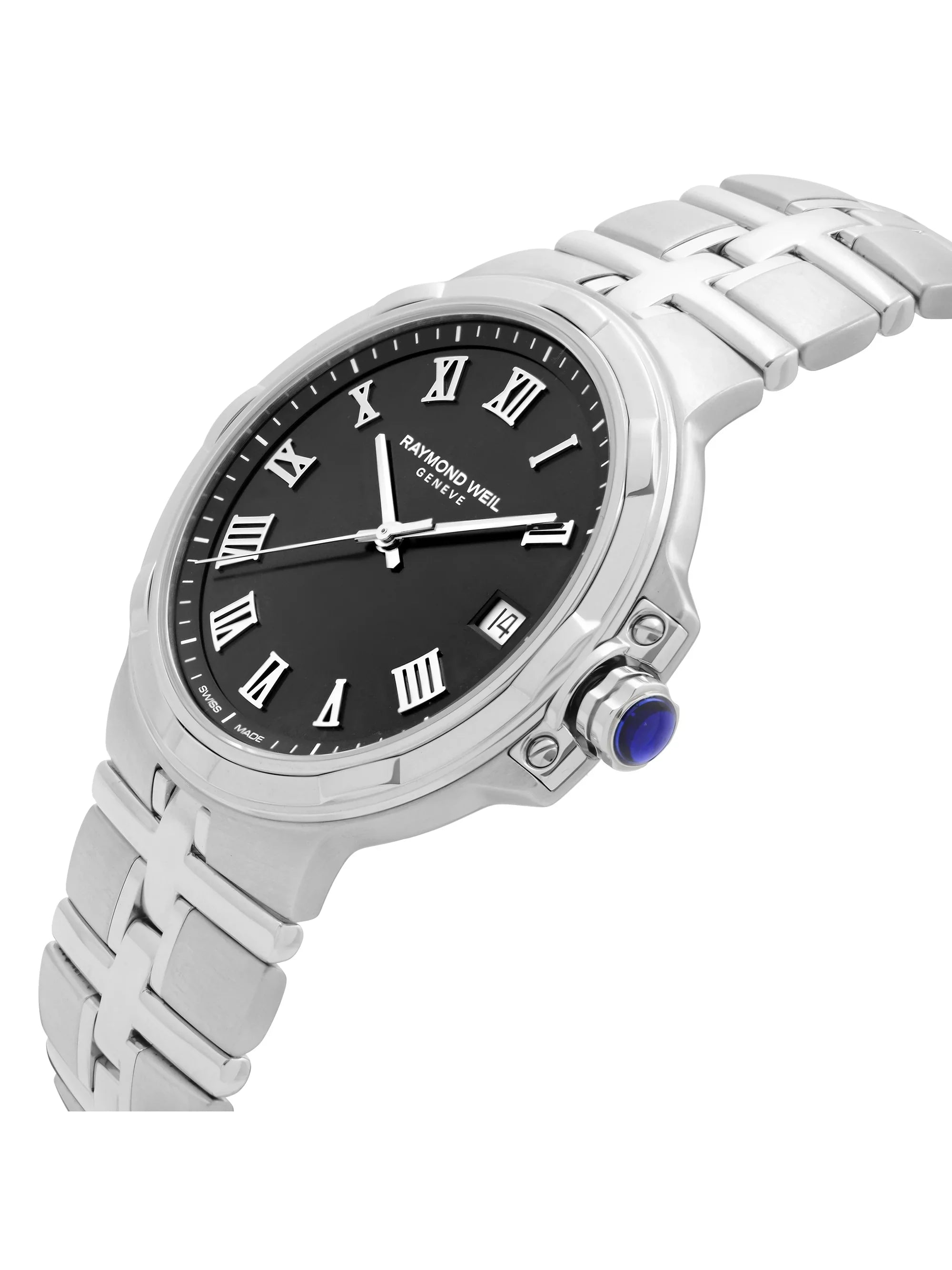 Raymond Weil Parsifal Stainless Steel Black Dial Quartz Mens Watch 5580-ST-00208