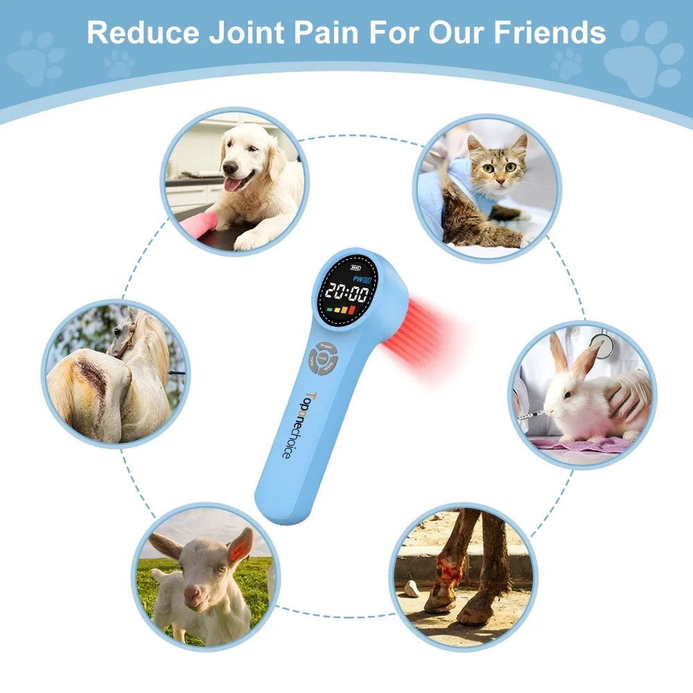 Toponechoice 980nm 660nm 810nm,Cold Laser Therapy Device,Light Therapy for Animals Pain Relief