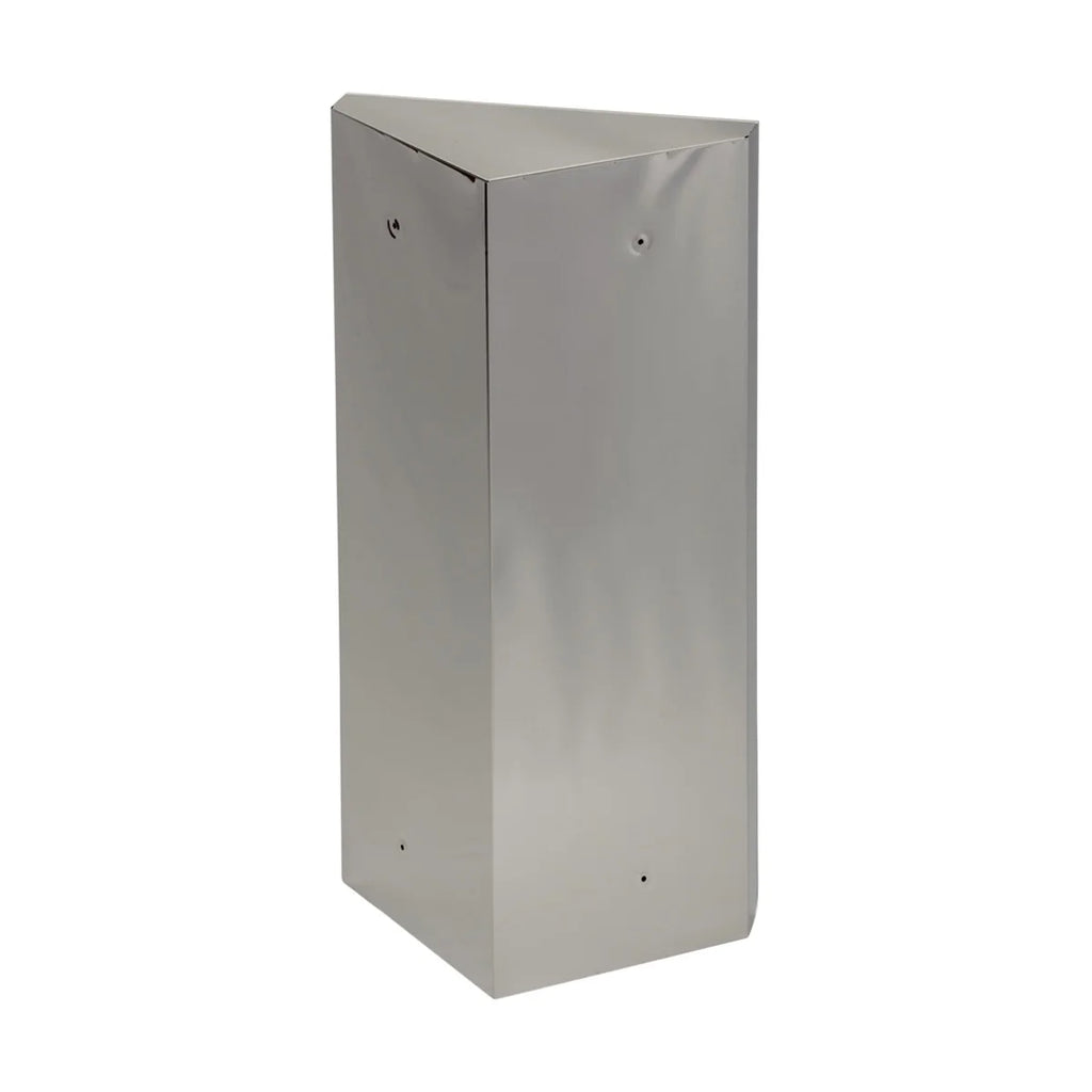 Corner Medicine Cabinet w/Mirror Bathroom Stainless Steel Wall Mount Cabinet Triple Shelf Opens to Left w/Screws Renovator's Supply