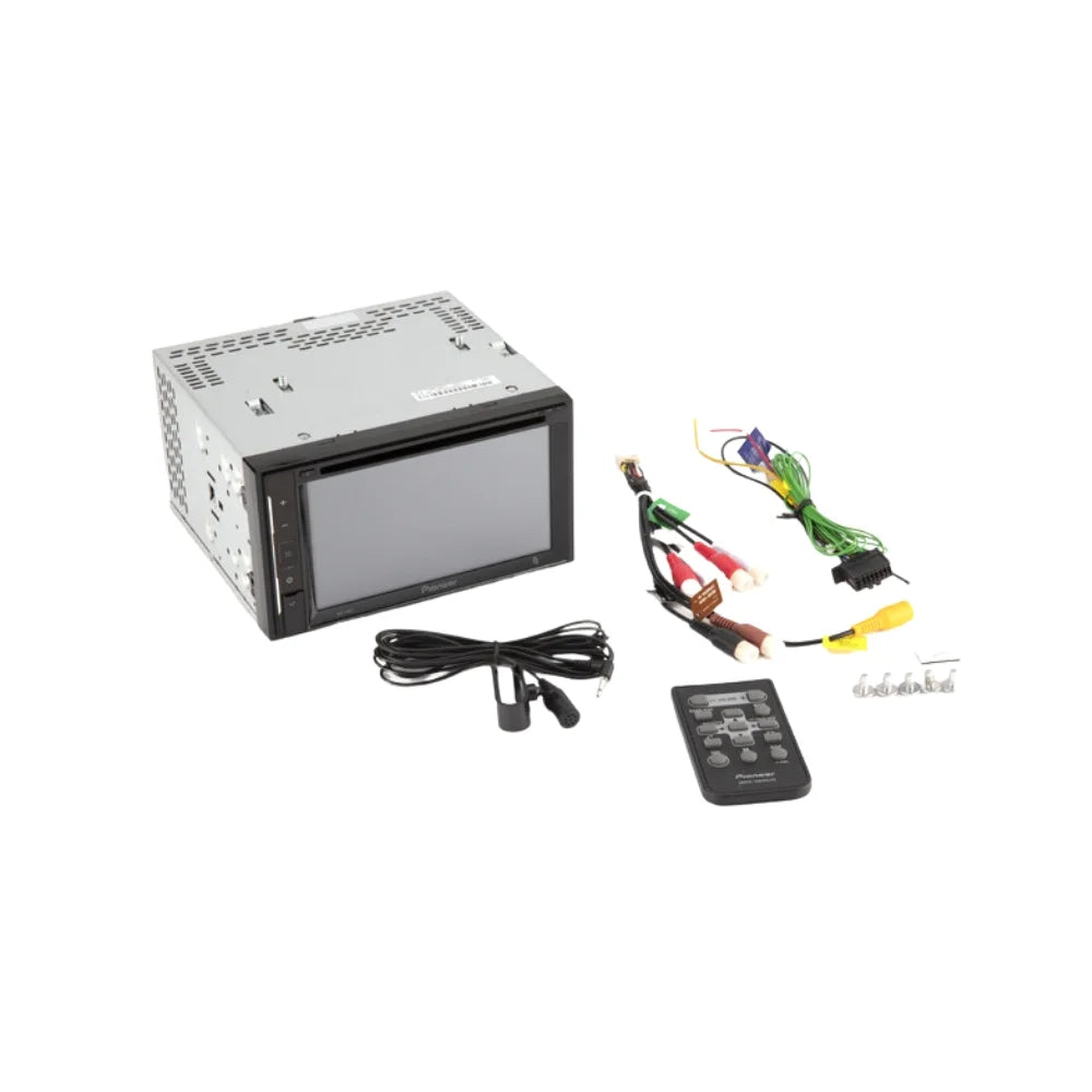 KIT395 Bundle with Pioneer Multimedia DVD Car Stereo and Installation Kit - for 2004-2008 Ford F-150 /Bluetooth Touchscreen Radio - Backup Camera, Double Din Mounting Kit