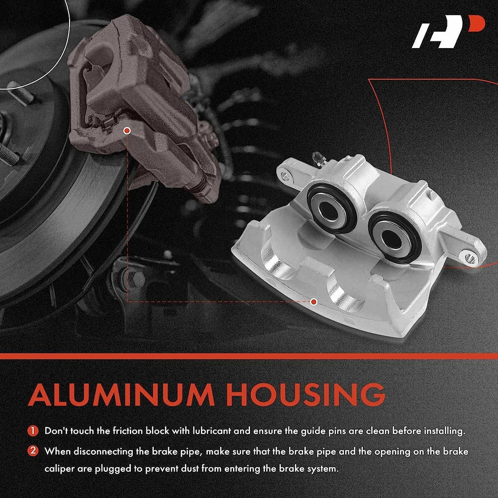 A-Premium Disc Brake Caliper Assembly Without Bracket Suitable with Select Dodge Models - M300/RM300 1973-1974, M350/R300 1974 - Front Left Driver Side