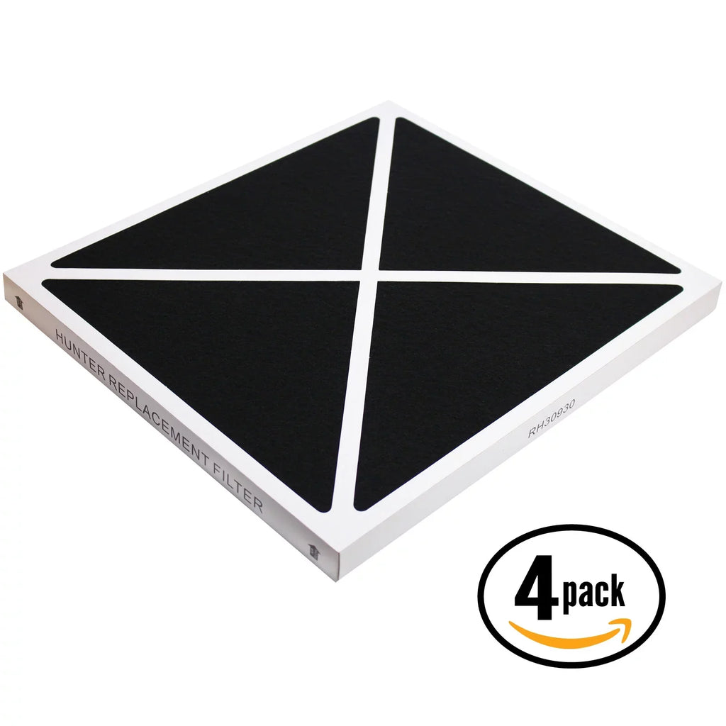 4-Pack Replacement Hunter 30205 Air Purifier Filter - Suitable Hunter 30930 Air Filter
