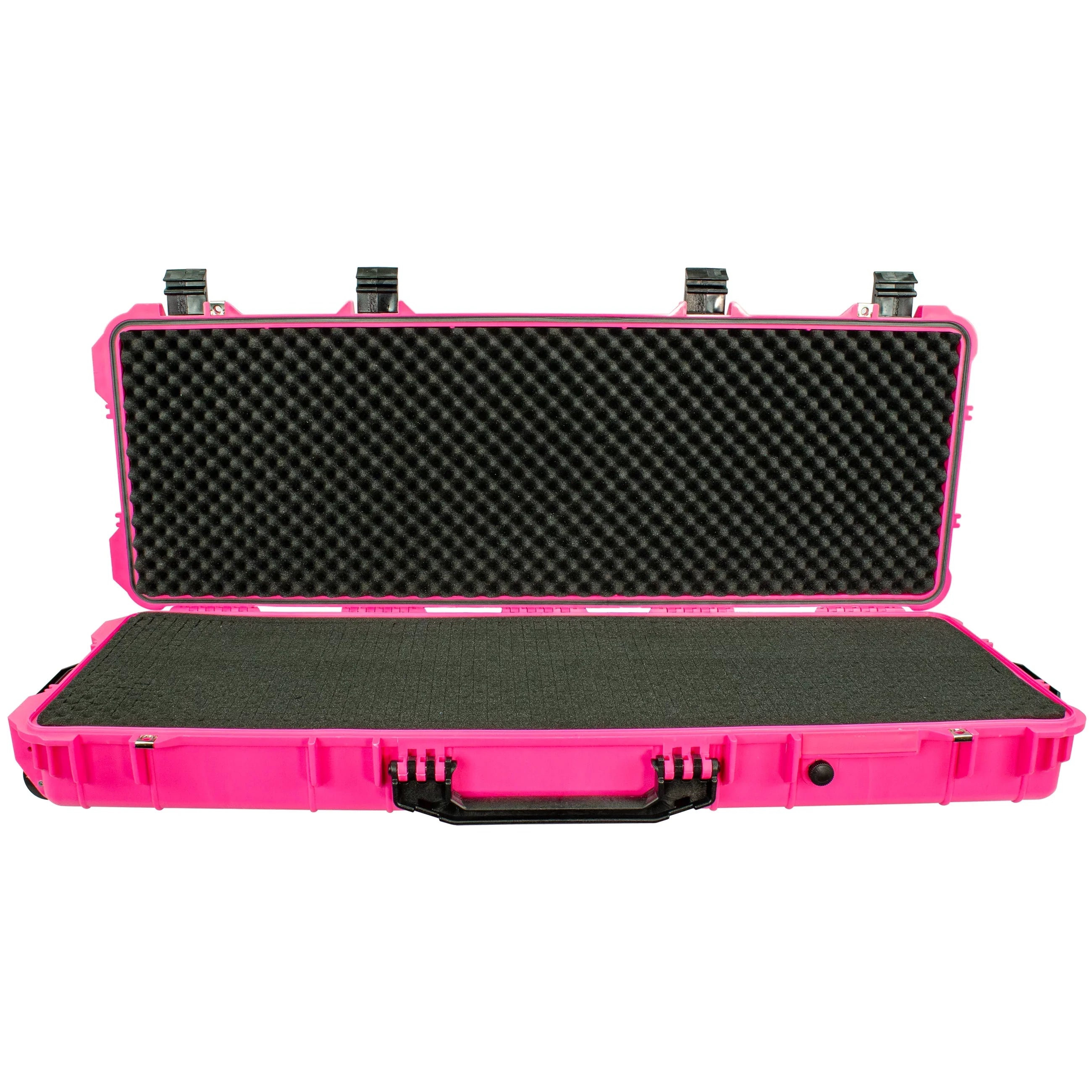 Eylar 44 inch Roller Rifle Hard Case with Foam Waterproof & Crushproof Pink