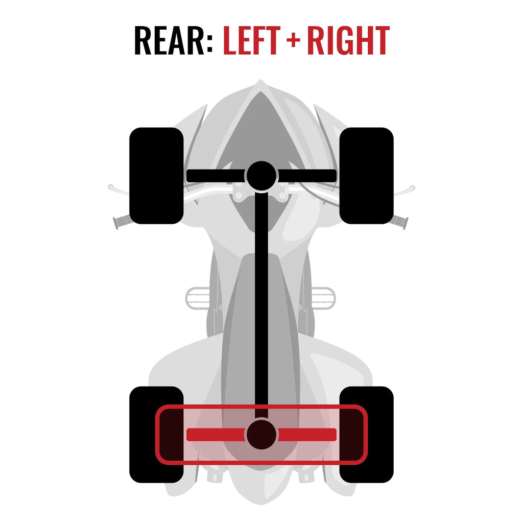 2 pc Sixity XT Rear Left Right Axle Fitting with Can-Am Commander 1000 2015 - MAX 1000 DPS XT 4X4