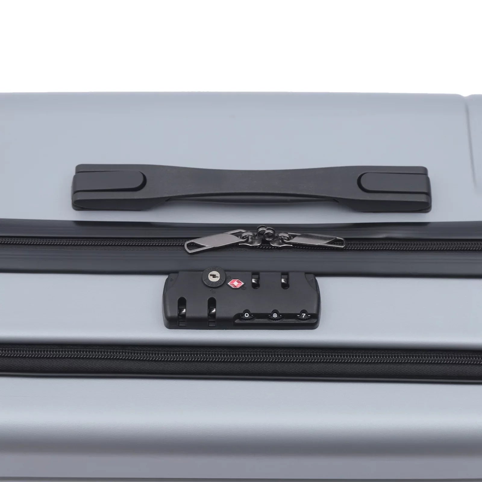 Wuzstar 24" Traveling Luggage PC+ABS Luggage Bags with TSA Lock Long-lasting Spinner Wheels Hardside Carry On Suitcase , Silver