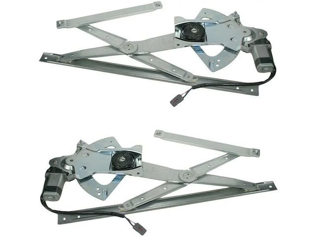 Front Window Regulator and Motor Kit 2 Piece - Fitting with 1991 - 2001 Ford Explorer 1992 1993 1994 1995 1996 1997 1998 1999 2000