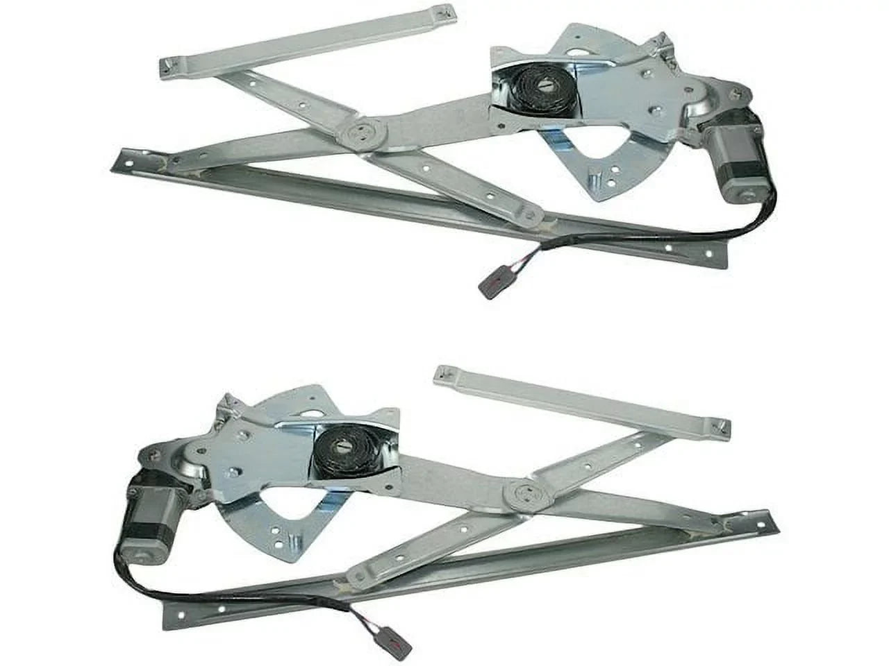 Front Window Regulator and Motor Kit 2 Piece - Fitting with 1991 - 2001 Ford Explorer 1992 1993 1994 1995 1996 1997 1998 1999 2000