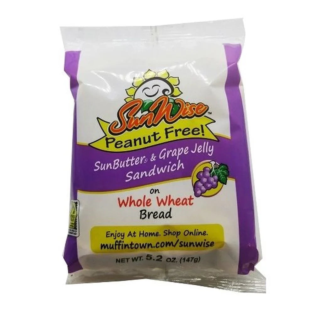SunWise Sunbutter Grape Sandwich, 5.2 Ounce -- 48 per case