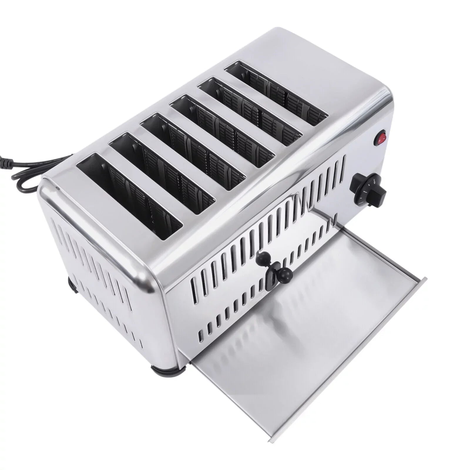 TFCFL Commercial 6-Slice Toaster 1680W Electric Bread Toaster Bagel Toaster Machine