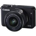 Canon EOS M10 18 Megapixel Mirrorless Camera with Lens, 0.59", 1.77", Black
