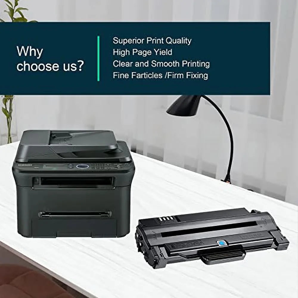 D105L MLT-D105L Toner Cartridge Black - Replacement for Samsung 105L MLT-D105L Toner ML-2525W ML-2525 ML-2545 ML-1915 SCX-4623F SCX-4623FW SCX-4623FN SF-650 SF-650P Printer, 2 Pack
