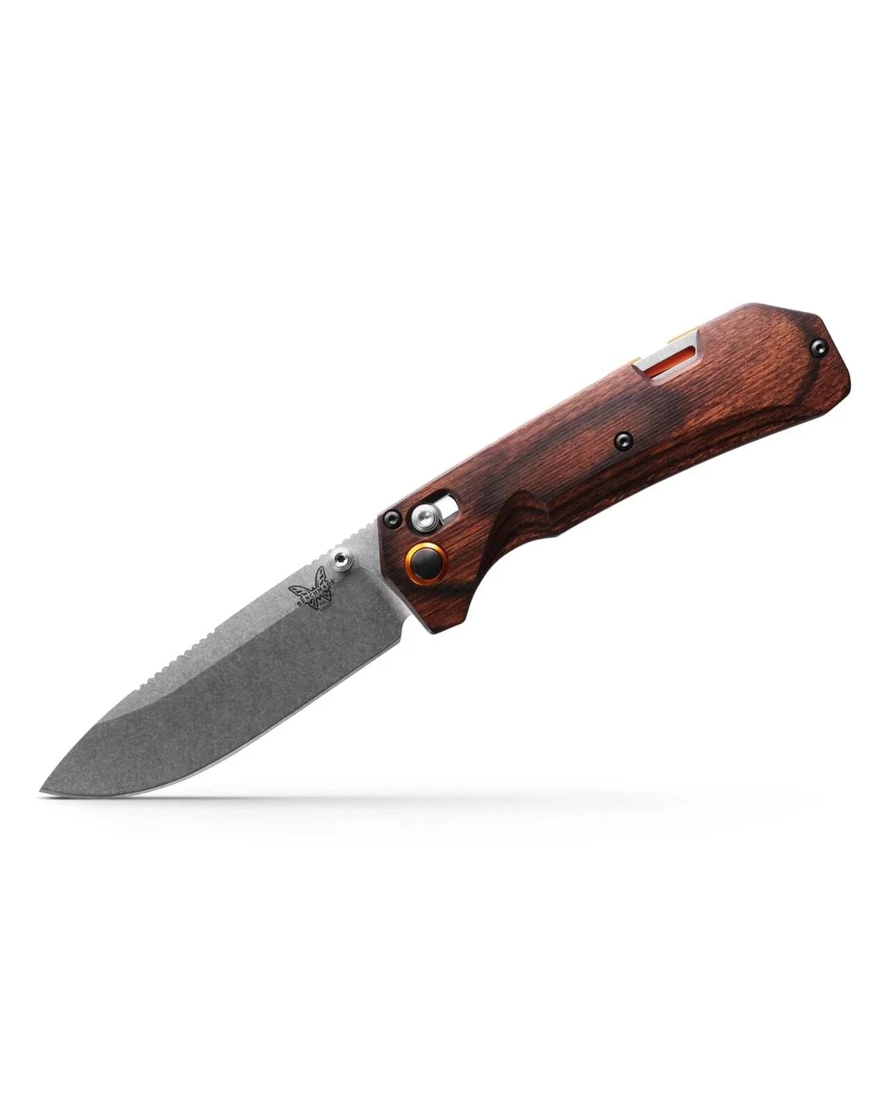 Benchmade Grizzly Creek 15062 Stabilized Wood 3.49" CPM-S30V Stainless Folding Pocket Knife