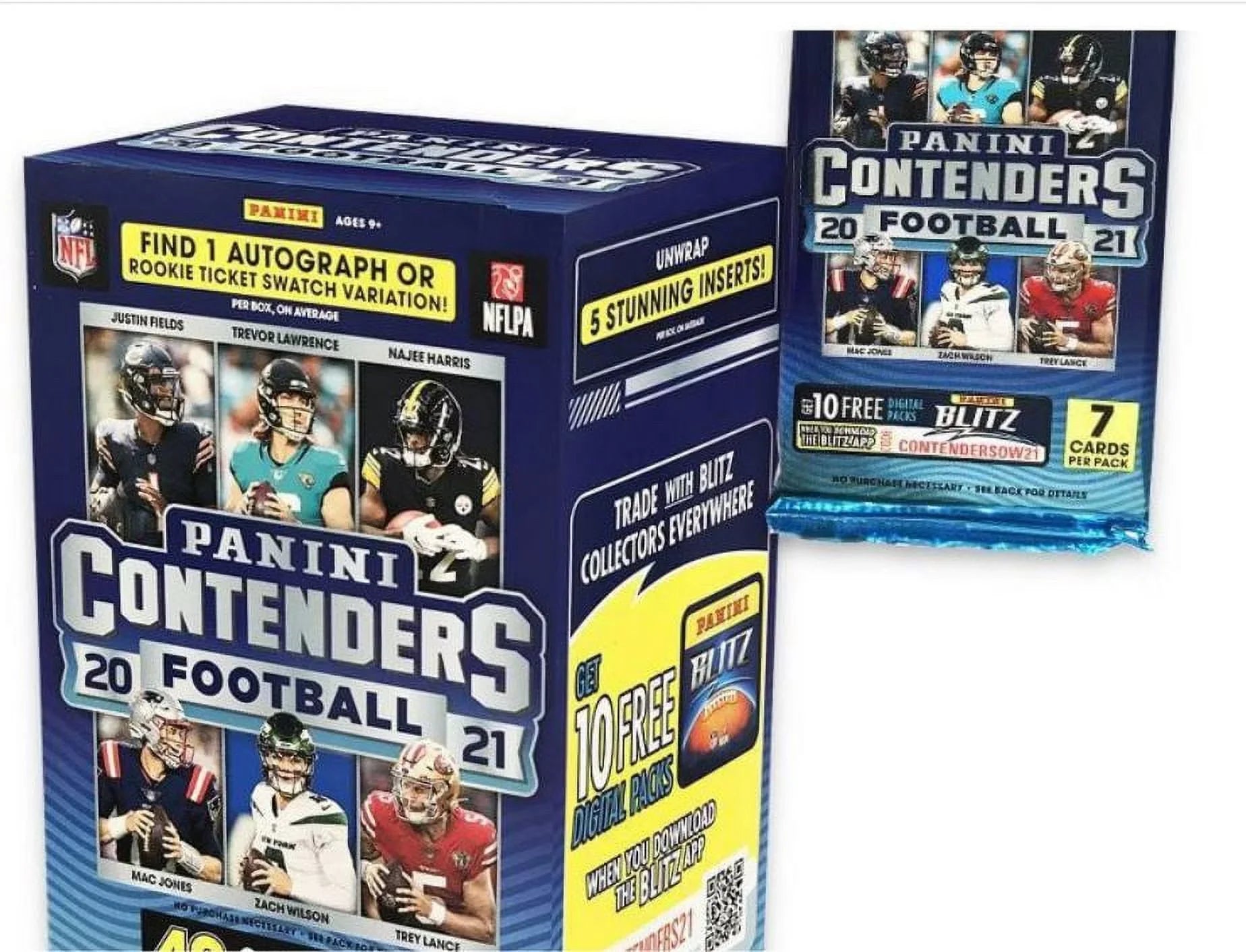 2021 Panini NFL Contenders Football Trading Card Blaster Box