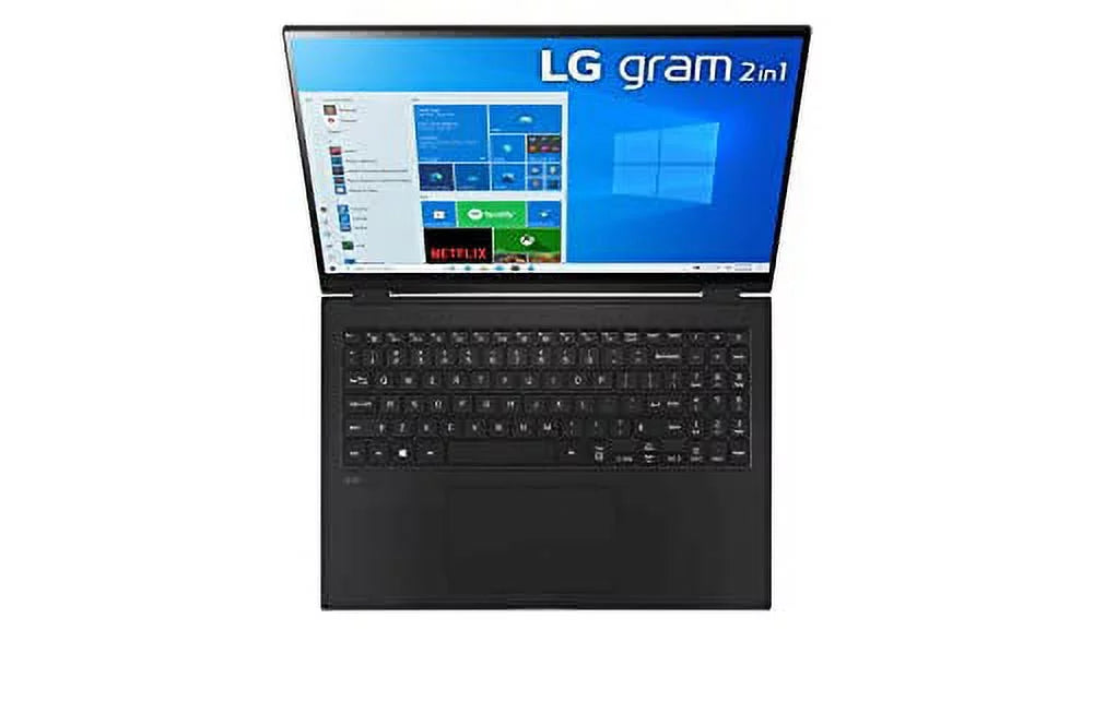 LG 2023 Gram 16" 2-in-1 Ultralight Laptop WQXGA IPS Touch EVO i7-1360P 32GB RAM 2TB(1TBx2) NVMe SSD Iris Xe Graphics WiFi AX Backlit Fingerprint Fullday Battery Windows 10 Pro w/Pen and RE USB