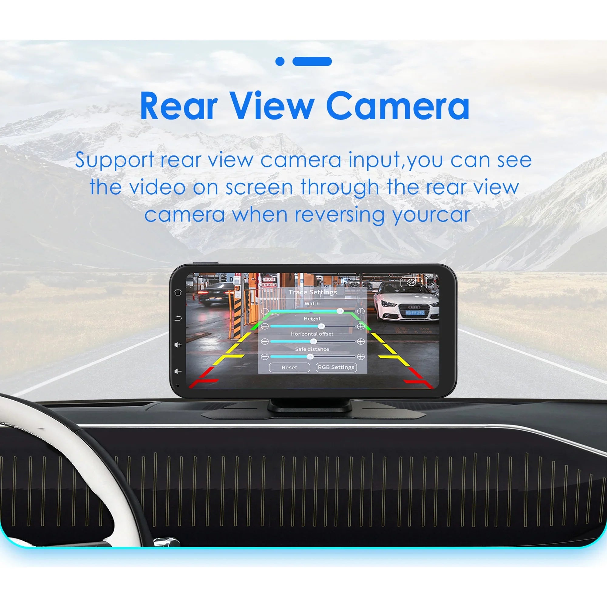Hizpo GPS Navigation Bluetooth 6.25 Inch Touchscreen 360° Adjustable FM Car Radio Stereo Head Unit Receiver With Apple Carplay Android Auto And Backup Camera
